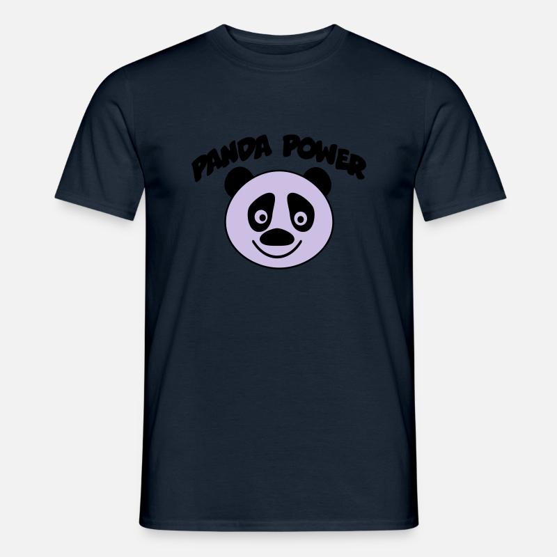 panda - Männer T-Shirt - Navy