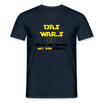 Das Wars - Männer T-Shirt - Navy - Vorne - AI Model Male 178 light (178cm)