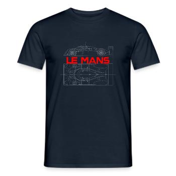 Racing Car - Men's T-Shirt - navy - Front - AI Model Male 178 light (178cm)