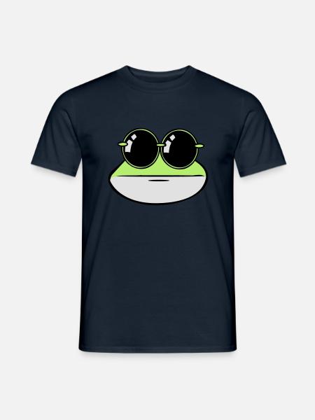 Frog funny sunglasses - Men's T-Shirt - navy