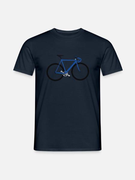 Fahrrad Rennrad Mountainbike Damen Geschenk Idee - Männer T-Shirt - Navy
