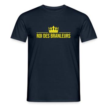 Roi des branleurs - T-shirt homme - marine - Devant - AI Model Male 178 light (178cm)