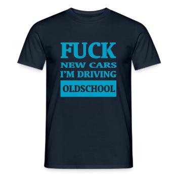 Voiture - T-shirt homme - marine - Devant - AI Model Male 178 light (178cm)