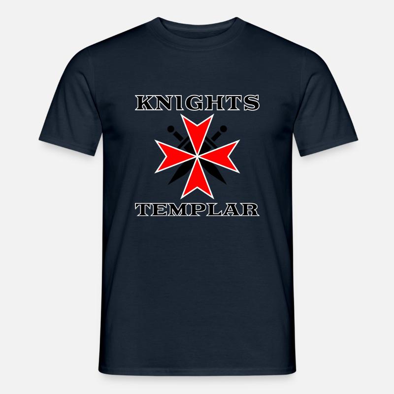 Tempelritter Schwerter - Männer T-Shirt - Navy