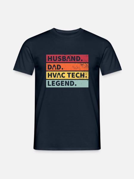 Husband Dad Legend Funny Gift - Men's T-Shirt - navy