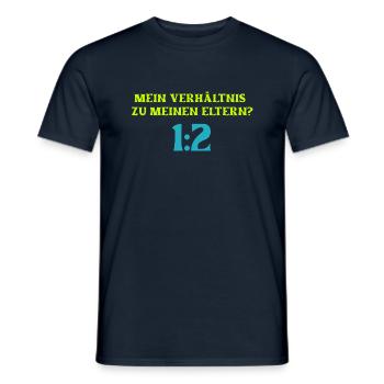 Mathematiker Witz Mathematik Mathe Lehrer Eltern - Männer T-Shirt - Navy - Vorne - AI Model Male 178 light (178cm)