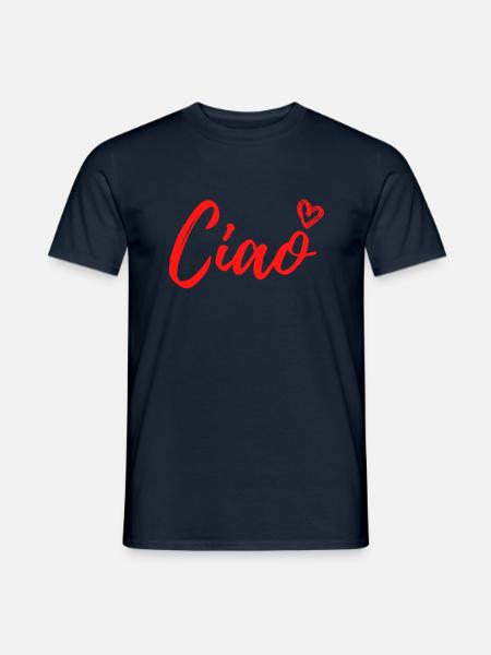 Ciao - Männer T-Shirt - Navy