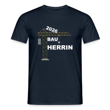 Bauherrin 2026 Design - Männer T-Shirt - Navy - Vorne - AI Model Male 178 light (178cm)