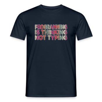 computer humour birthday present idea present idea - Männer T-Shirt - Navy - Vorne - AI Model Male 178 light (178cm)