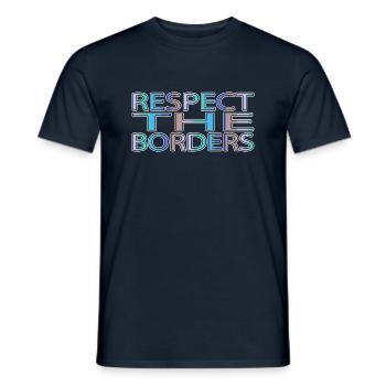 Anti Guerre Contre-culture Idée cadeau Famille Heureuse - T-shirt homme - marine - Devant - AI Model Male 178 light (178cm)