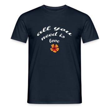 Florist Flower Plant Nature Gardener - Men's T-Shirt - navy - Front - AI Model Male 178 light (178cm)