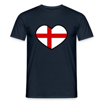England - Männer T-Shirt - Navy - Vorne - AI Model Male 178 light (178cm)