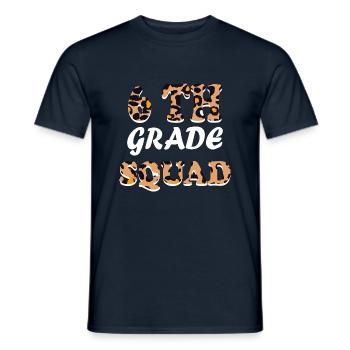 Cadeaux d’enseignants de 6e année pour les enseignants - T-shirt homme - marine - Devant - AI Model Male 178 light (178cm)