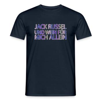lustiger spruch geschenk bachhund pfote frankreich - Männer T-Shirt - Navy - Vorne - AI Model Male 178 light (178cm)