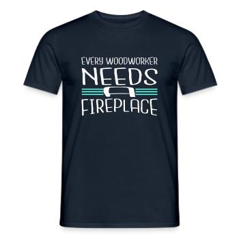 Union Charpentier Mason Humour - T-shirt homme - marine - Devant - AI Model Male 178 light (178cm)