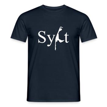 Sylt - North Sea - Germany - Kampen - Island - Men's T-Shirt - navy - Front - AI Model Male 178 light (178cm)