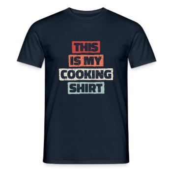 Kochen mit Stil - This Is My Cooking Shirt - Männer T-Shirt - Navy - Vorne - AI Model Male 178 light (178cm)