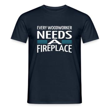 carpenter plumber the carpenters happy - Männer T-Shirt - Navy - Vorne - AI Model Male 178 light (178cm)