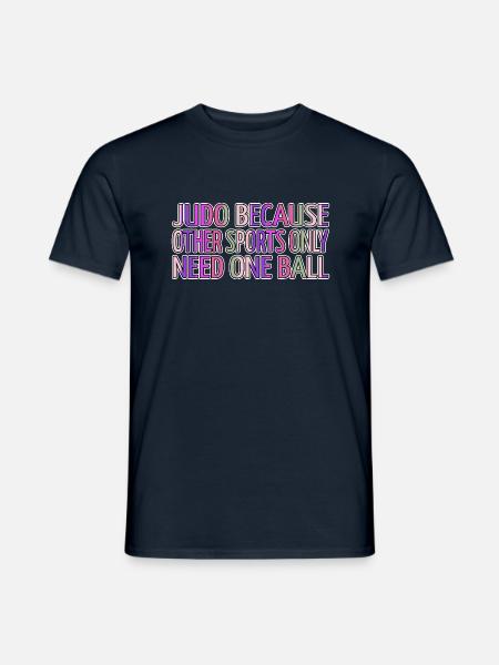 jujutsu belt funny sayings jiu jitsu tae kwon do - Männer T-Shirt - Navy