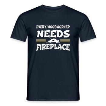 carpenter hoodies and sweatshirts carpenter jokes - Men's T-Shirt - navy - Front - AI Model Male 178 light (178cm)
