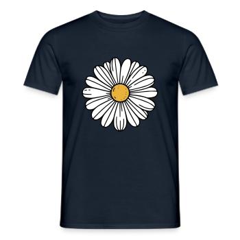 Marguerite - T-shirt homme - marine - Devant - AI Model Male 178 light (178cm)