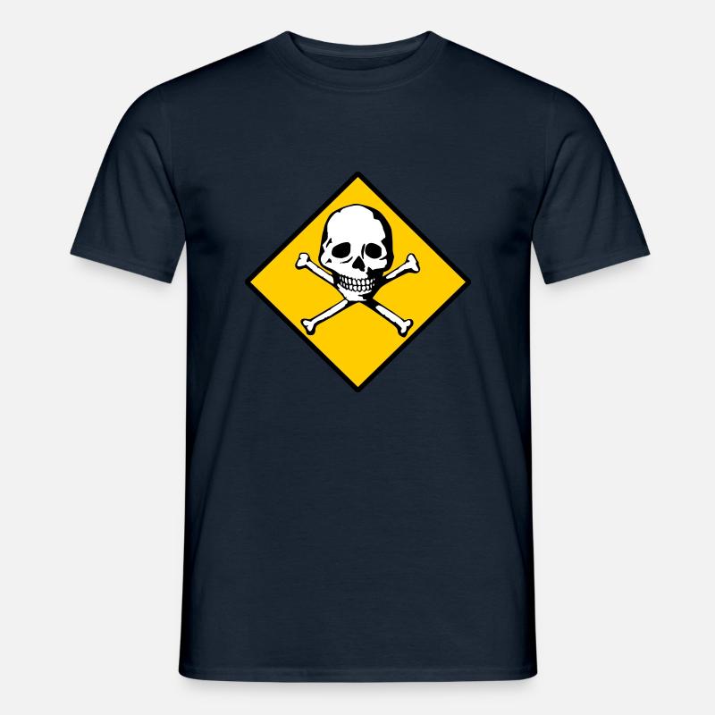 Schädel und Knochen - Männer T-Shirt - Navy