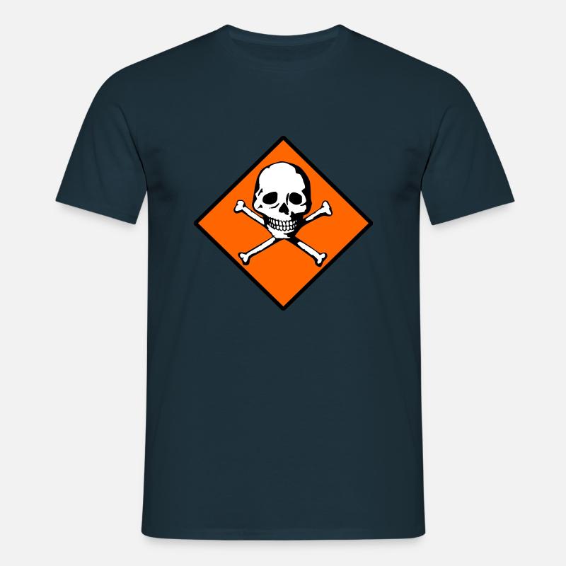Schädel und Knochen - Männer T-Shirt - Navy