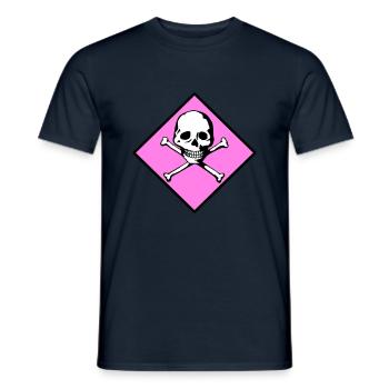 Schädel und Knochen - Männer T-Shirt - Navy - Vorne - AI Model Male 178 light (178cm)