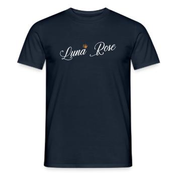 Luna Rose Name for Women Kids Toddlers - Luna Rose - Men's T-Shirt - navy - Front - AI Model Male 178 light (178cm)