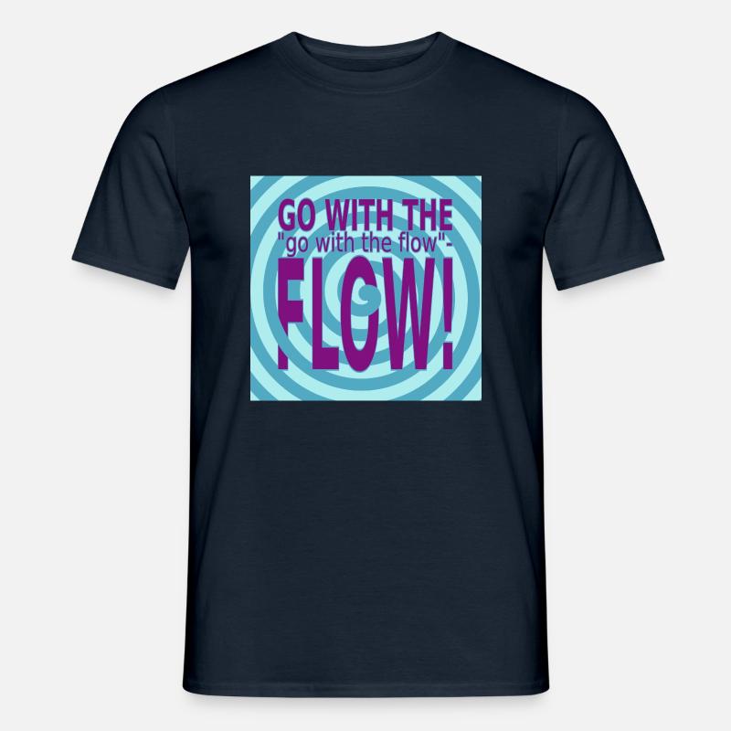 GO with the FLOW! - Männer T-Shirt - Navy