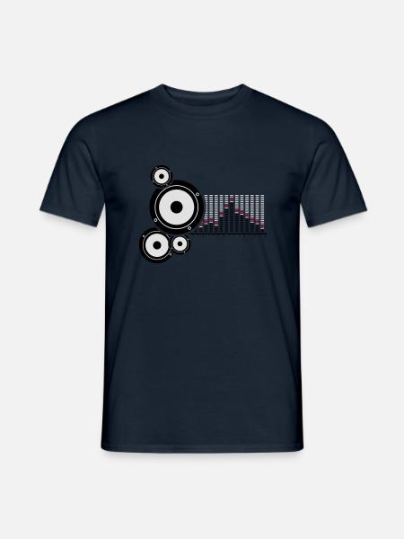 music - Men's T-Shirt - navy