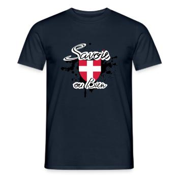 savoie destroy - T-shirt homme - marine - Devant - AI Model Male 178 light (178cm)