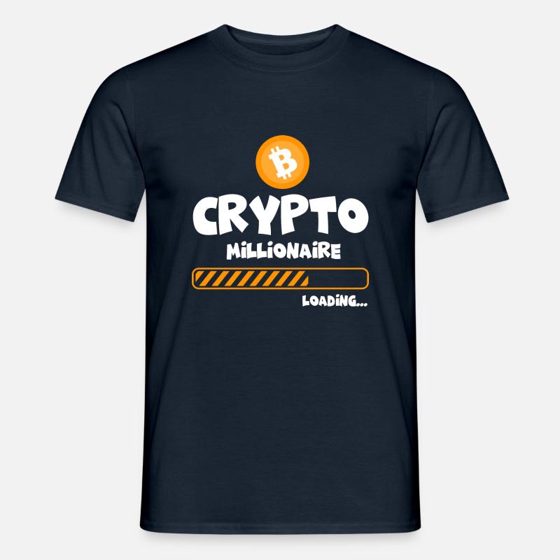 Crypto Millionaire - loading - Männer T-Shirt - Navy