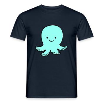Sourire de poulpe - T-shirt homme - marine - Devant - AI Model Male 178 light (178cm)