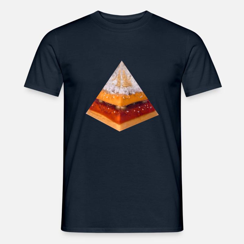 Buddha - Licht Pyramide - Männer T-Shirt - Navy