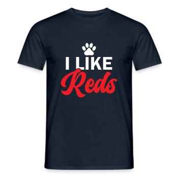 Redbone Coonhound Dog Gift - Men's T-Shirt - navy - Front - AI Model Male 178 light (178cm)