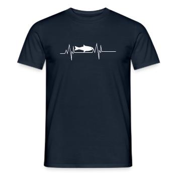 Rythme cardiaque de poisson - T-shirt homme - marine - Devant - AI Model Male 178 light (178cm)