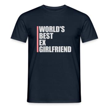 La meilleure ex petite amie du monde - T-shirt homme - marine - Devant - AI Model Male 178 light (178cm)