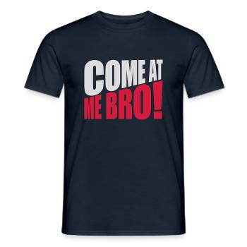 Viens à moi bro - T-shirt homme - marine - Devant - AI Model Male 178 light (178cm)