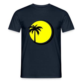 palm sonne 02 - Männer T-Shirt - Navy - Vorne - AI Model Male 178 light (178cm)