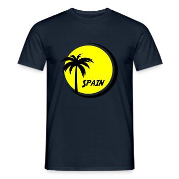 spain - Männer T-Shirt - Navy - Vorne - AI Model Male 178 light (178cm)