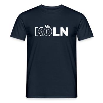 Cologne Cologne Ma ville - T-shirt homme - marine - Devant - AI Model Male 178 light (178cm)