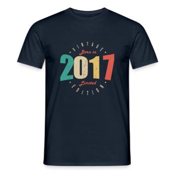 2023 Vintage Retro Jubiläumsgeschenk 2023 - Männer T-Shirt - Navy - Vorne - AI Model Male 178 light (178cm)