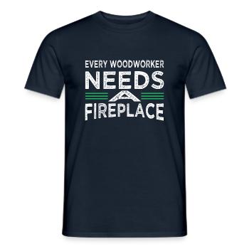 arboristes cadeau d’anniversaire dictons drôles blagues meilleur - T-shirt homme - marine - Devant - AI Model Male 178 light (178cm)