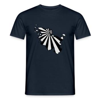 Schleswig Holstein - Männer T-Shirt - Navy - Vorne - AI Model Male 178 light (178cm)