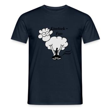 eisstock - Männer T-Shirt - Navy - Vorne - AI Model Male 178 light (178cm)