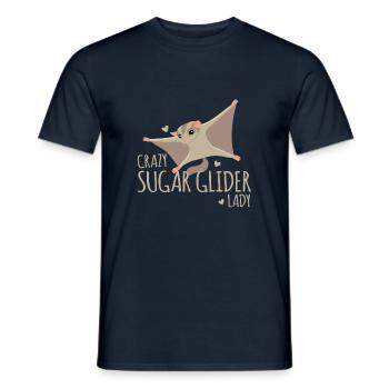 Verrückte Zuckersegelflugdame! - Männer T-Shirt - Navy - Vorne - AI Model Male 178 light (178cm)