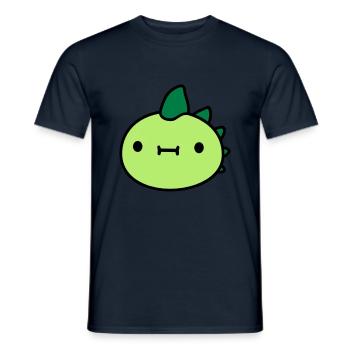 dinosaurier kopf gesicht - Männer T-Shirt - Navy - Vorne - AI Model Male 178 light (178cm)