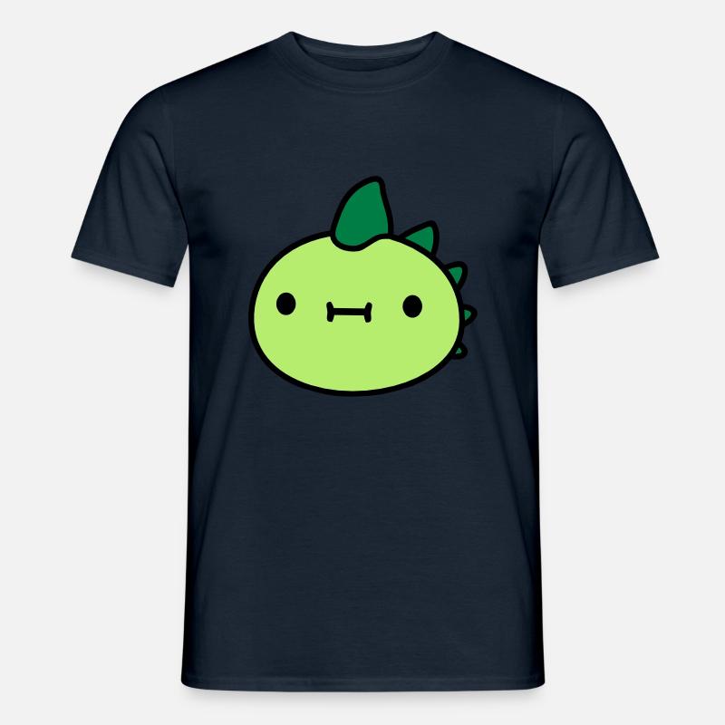 dinosaurier kopf gesicht - Männer T-Shirt - Navy