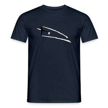 Glider gliding glider aerobatic - Men's T-Shirt - navy - Front - AI Model Male 178 light (178cm)